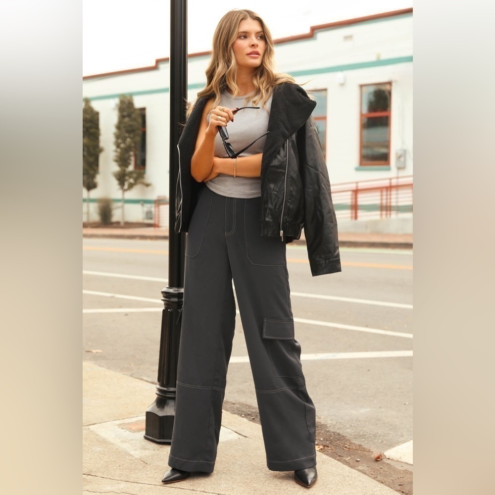NWT Kittenish Charcoal Cargo Trouser